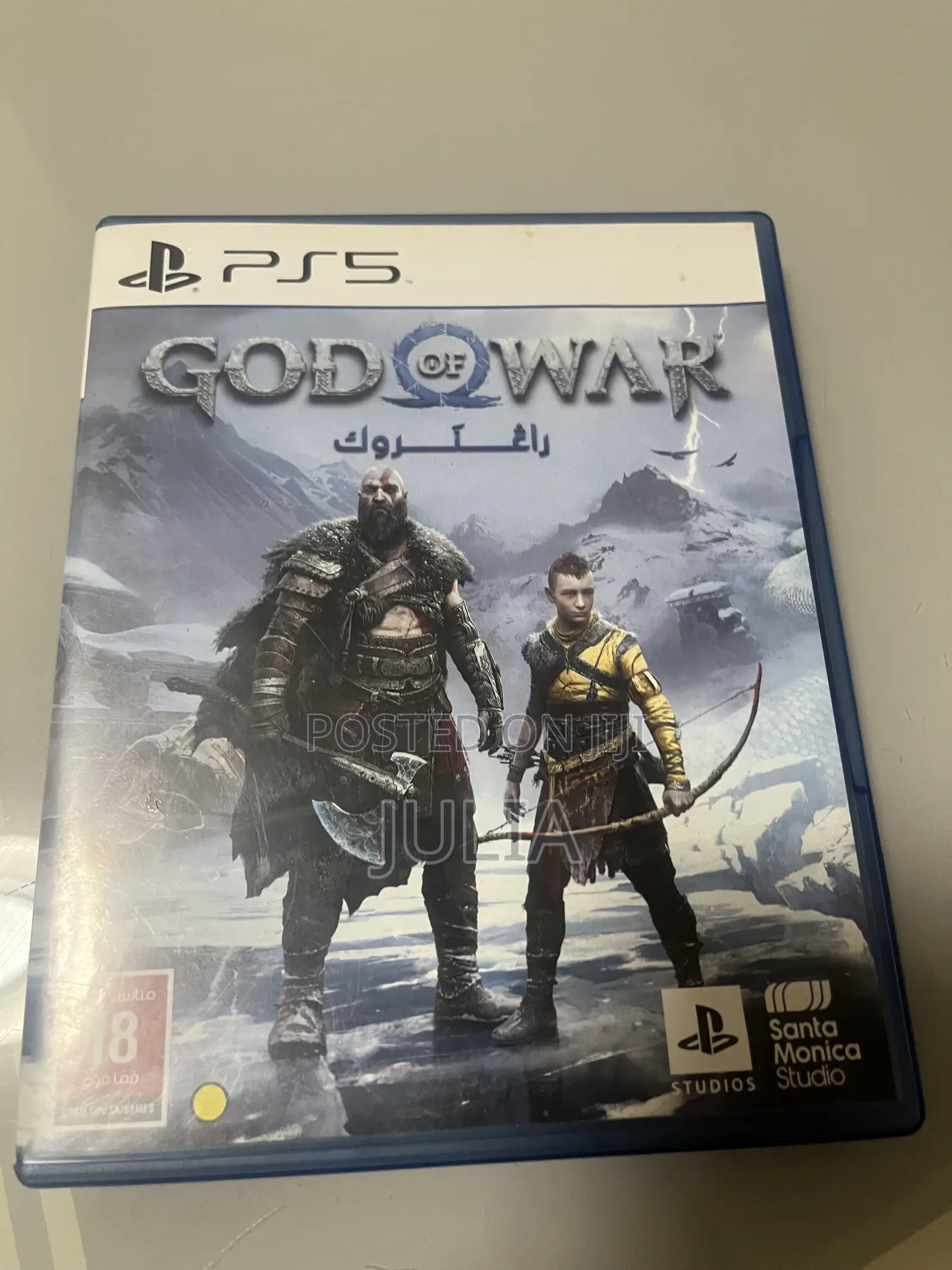 God of War Ragnarok Ps5 Disk Almost New