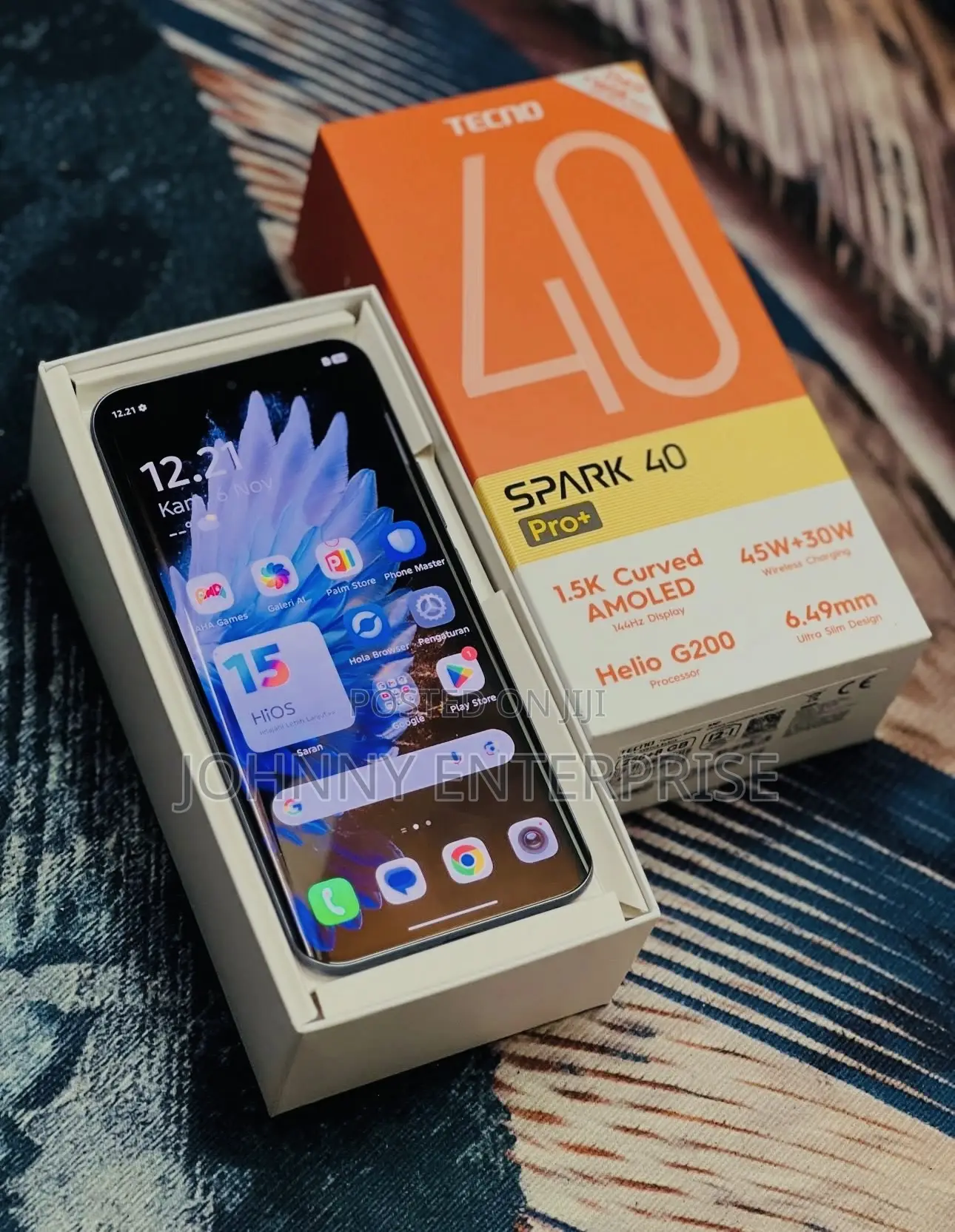 New Tecno Spark 40 Pro+ 256 GB Black