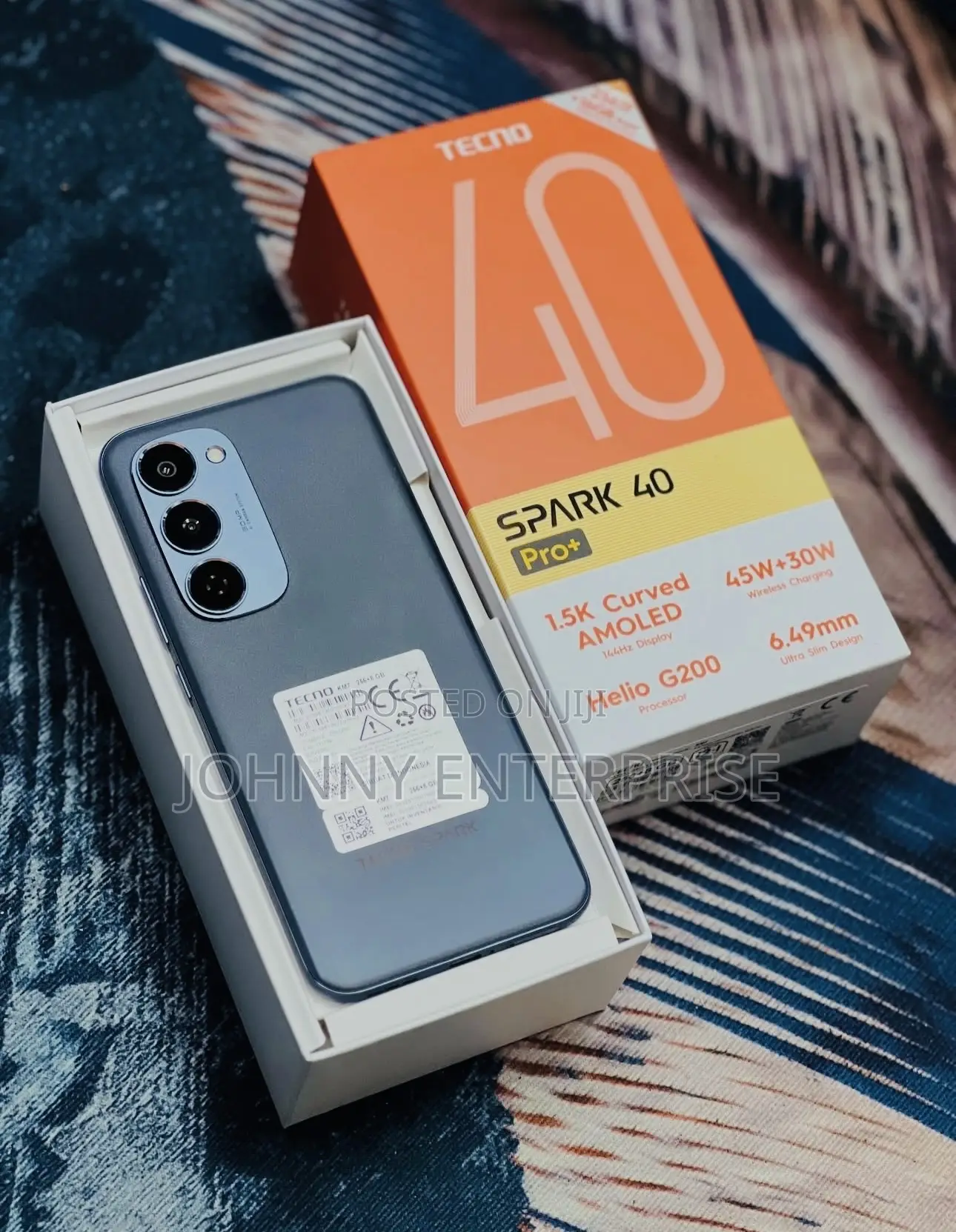 New Tecno Spark 40 Pro+ 256 GB Black
