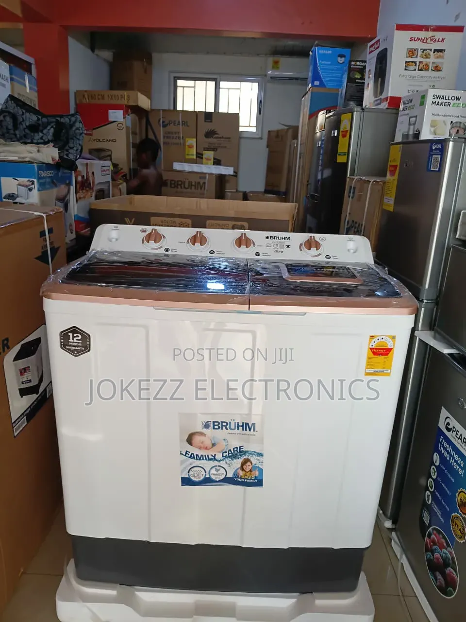 Bruhm 12kg Washing Machine Twin Tup