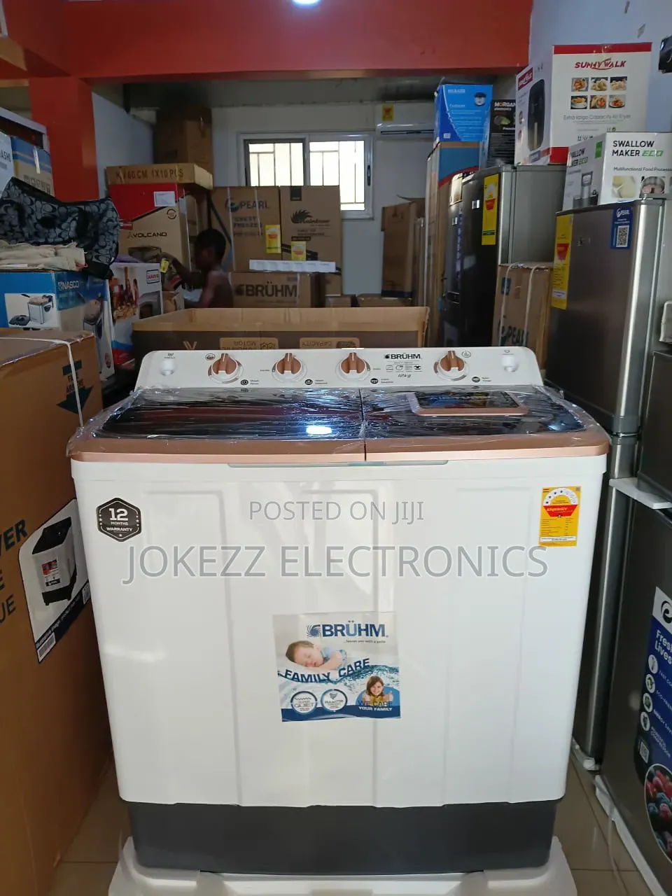 Bruhm 12kg Washing Machine Twin Tup