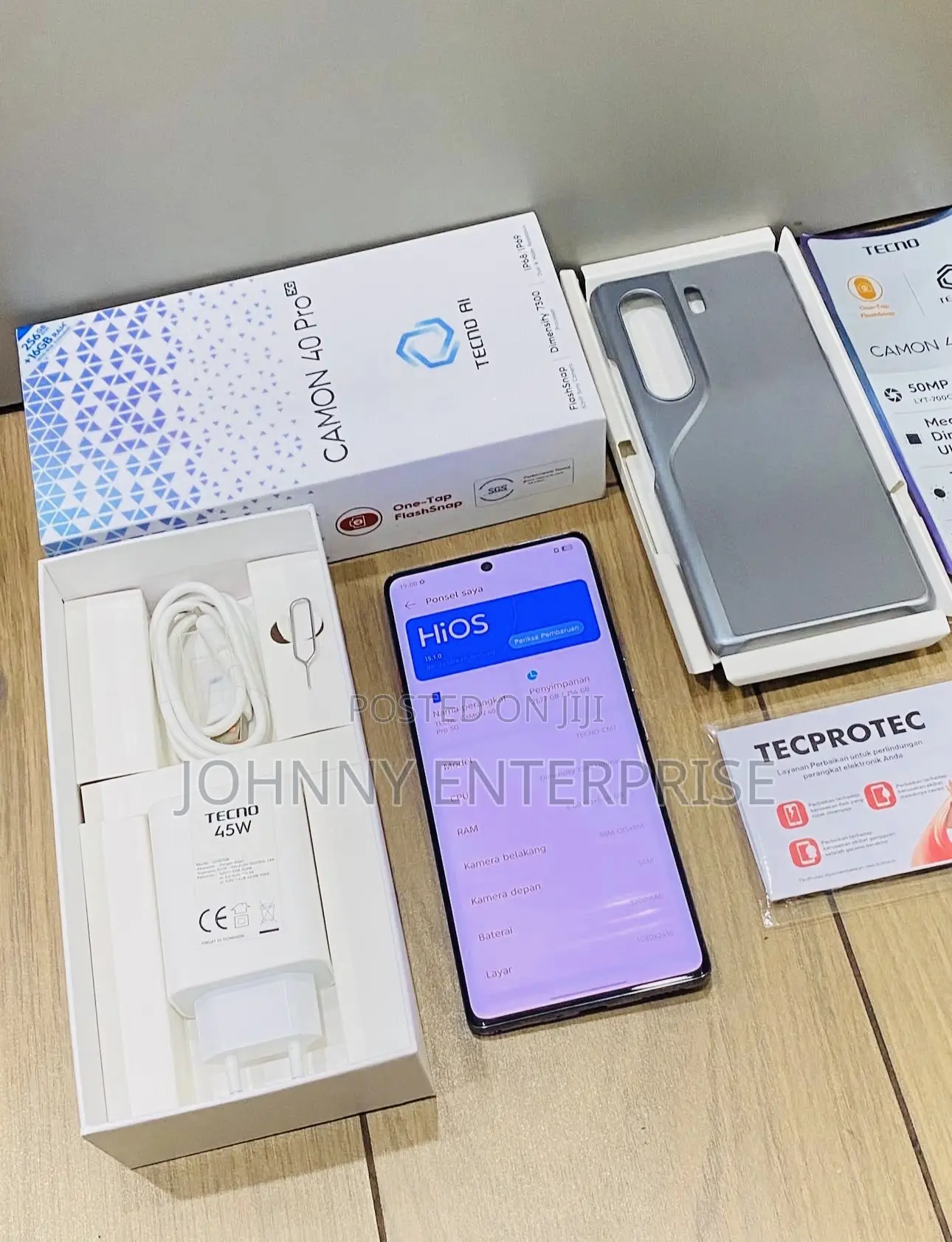 New Tecno Camon 40 Pro 5G 256 GB Black