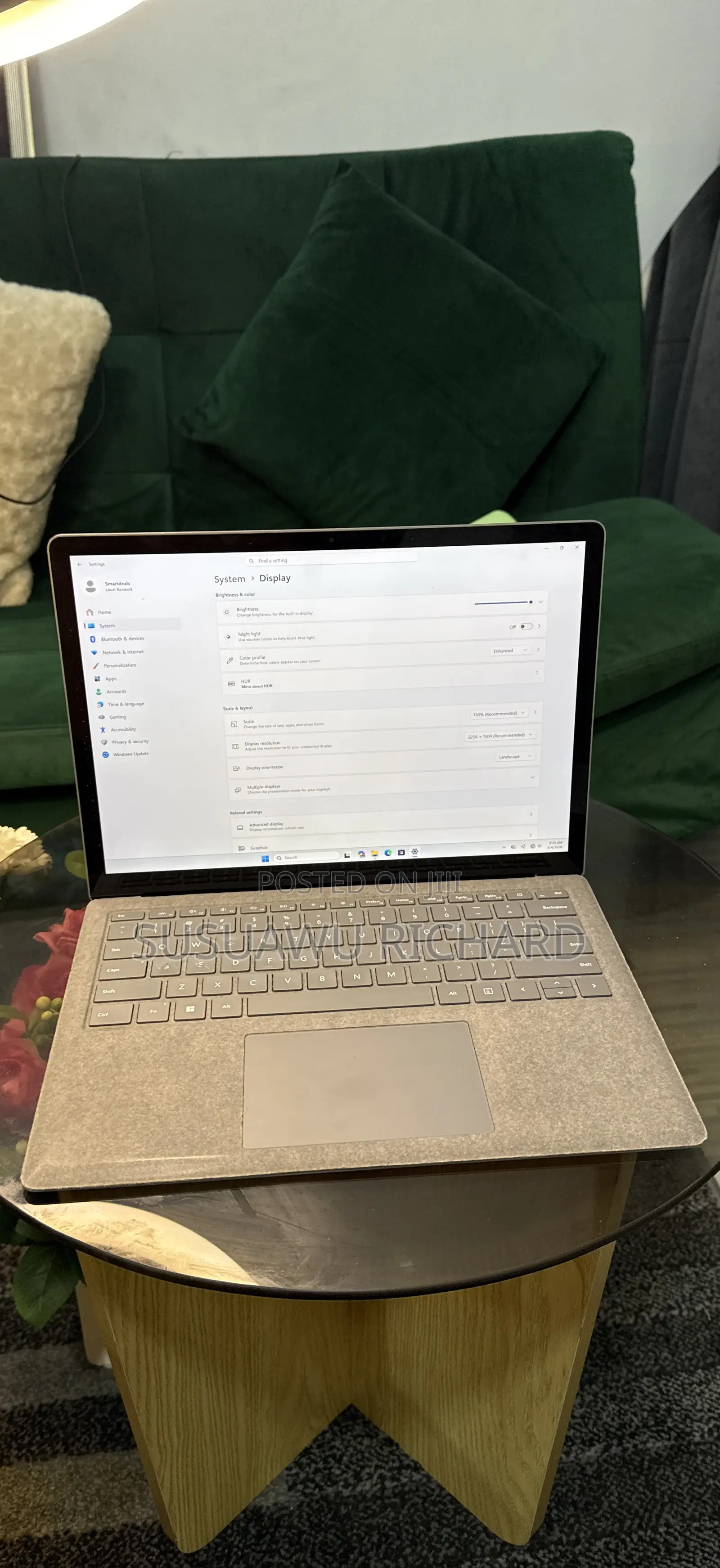 Laptop Microsoft Surface Laptop 4 8GB AMD Ryzen 5 SSD 256GB
