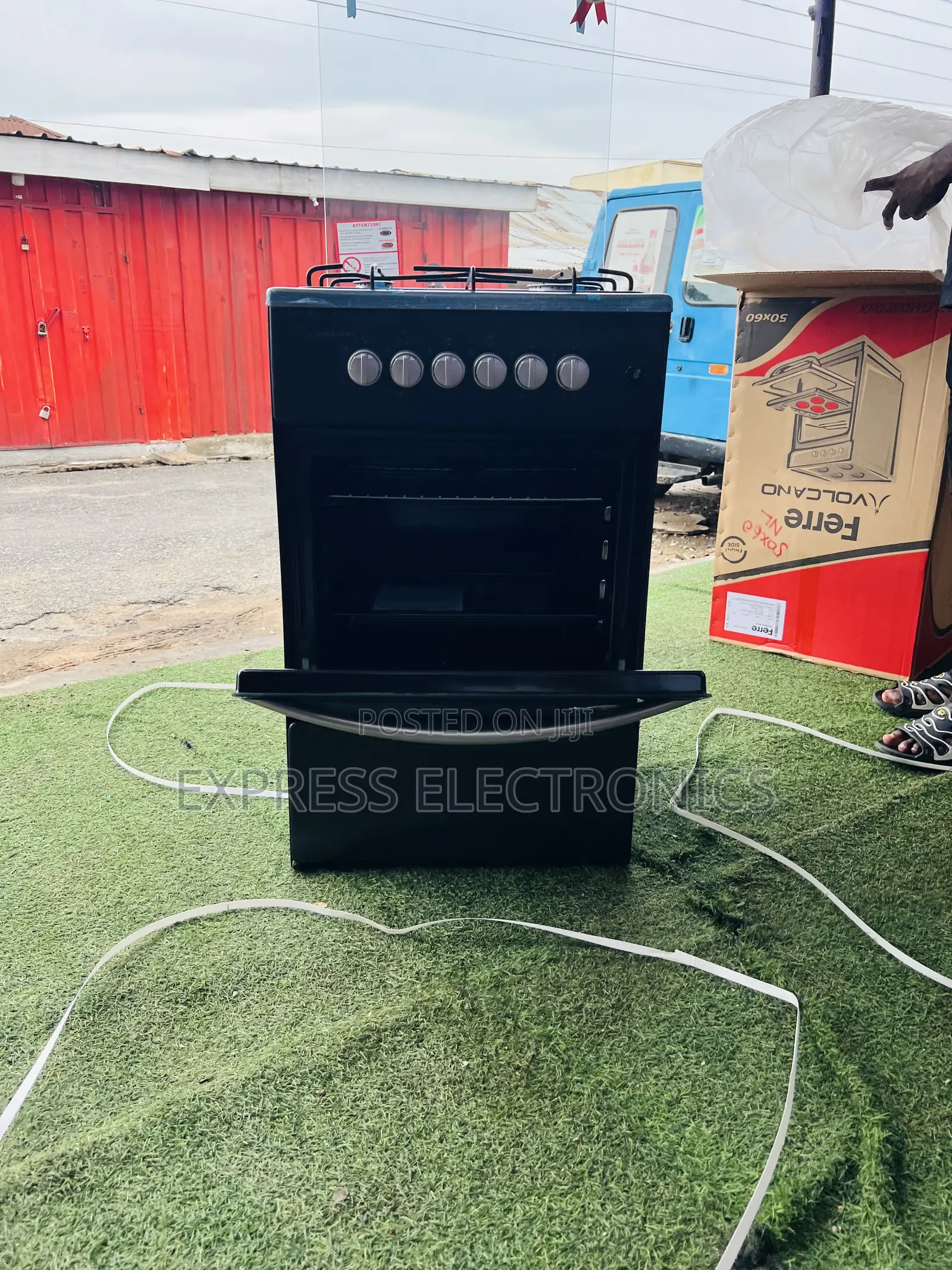 Best Buy for Less 4b 50/50 Gas Cooker Oven Black Volcano