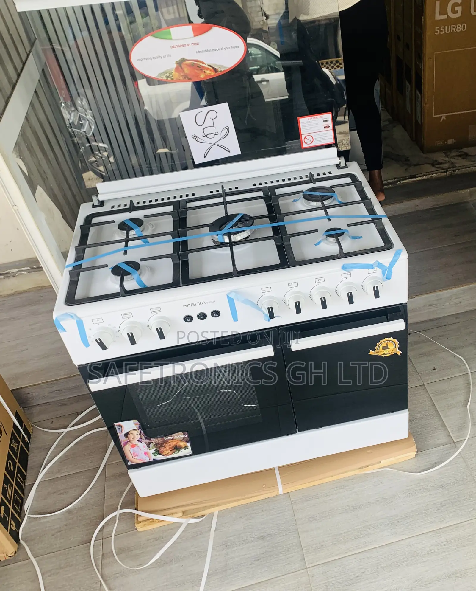 Choose Sufficient Mediatech 60×90 White Gas Cooker
