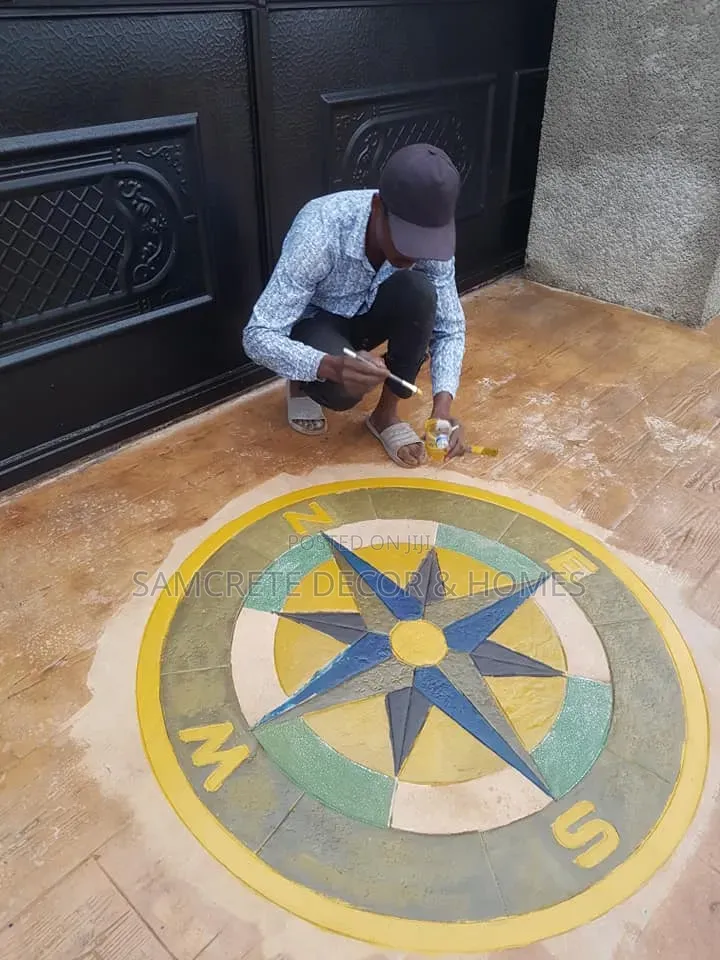 Concrete Stamp Floor, Stone Laying Designs