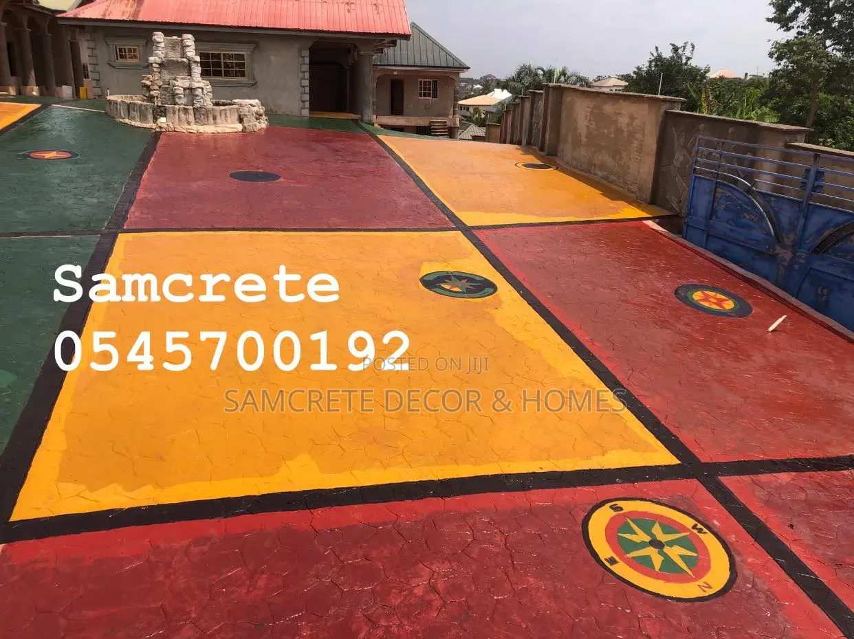 Concrete Stamp Floor, Stone Laying Designs