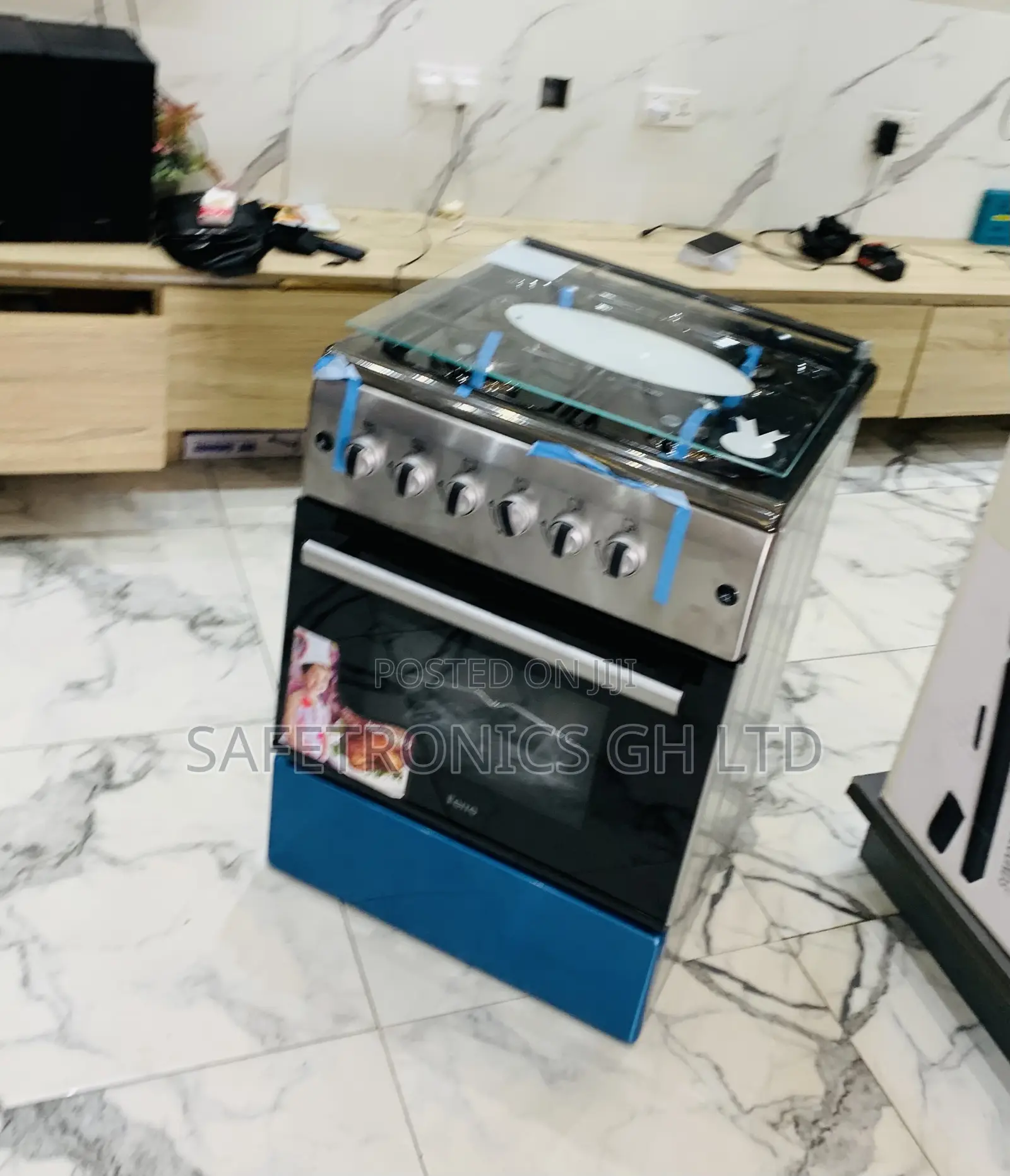 Super Best Grey Ferre 60x60 4-Burner Gas Cooker (Auto Ignition