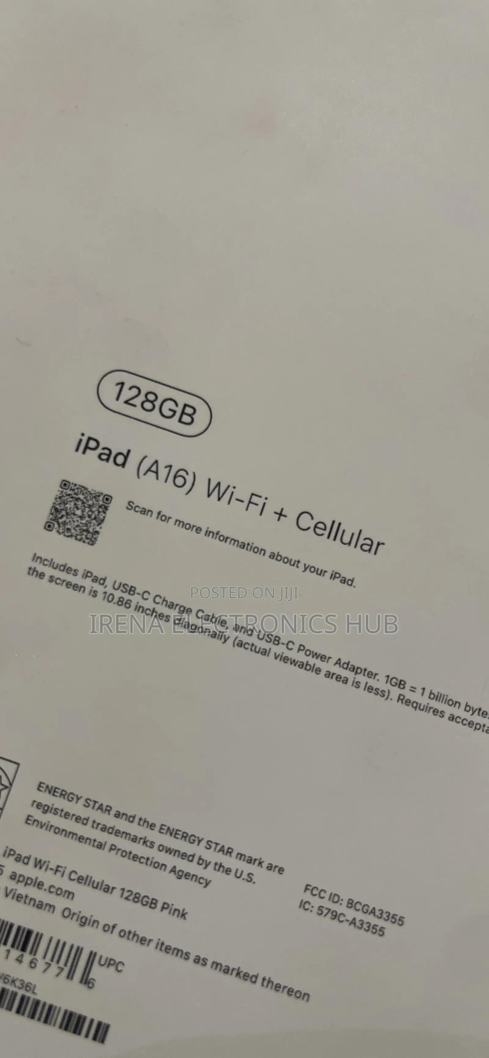 New Apple iPad (2025) 128 GB Pink