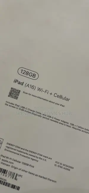 New Apple iPad (2025) 128 GB Pink