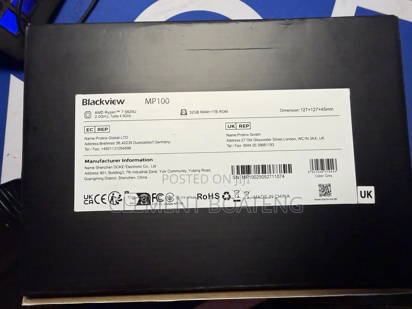Desktop Computer 32GB AMD Ryzen 5 SSD 1T