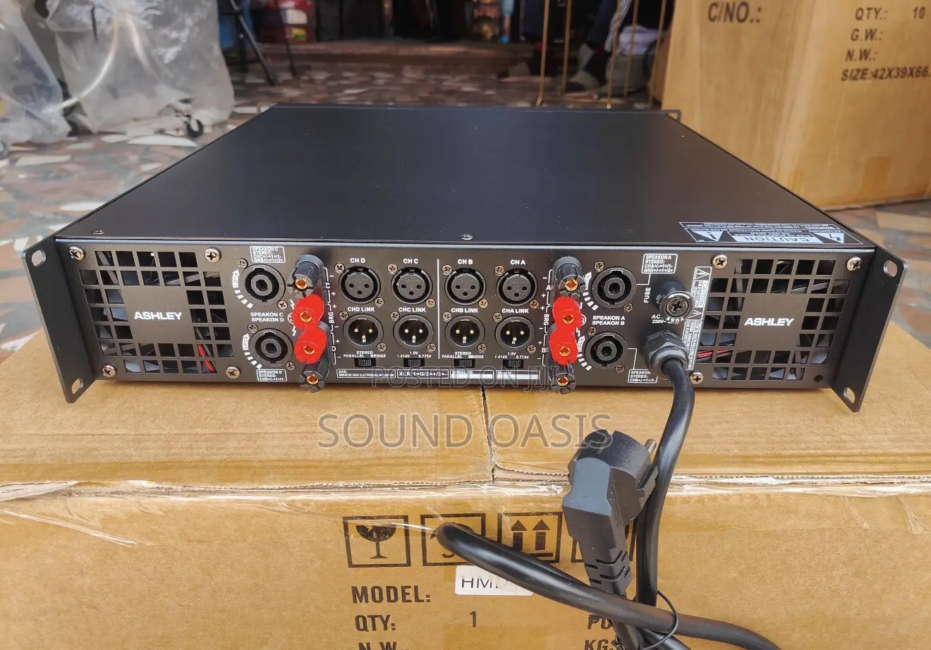 Ashley Hmd48 Professional-Grade 4-Channel Power Amplifier