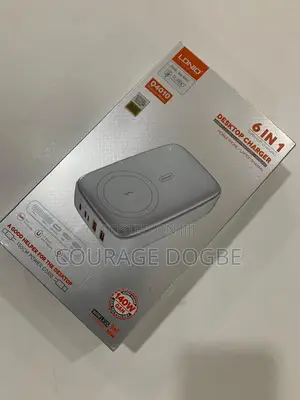 6 in 1 Desktop Fast Charger With Wireless Charging