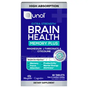 Qunol Brain Health Memory Plus With B6, Magnesium L-