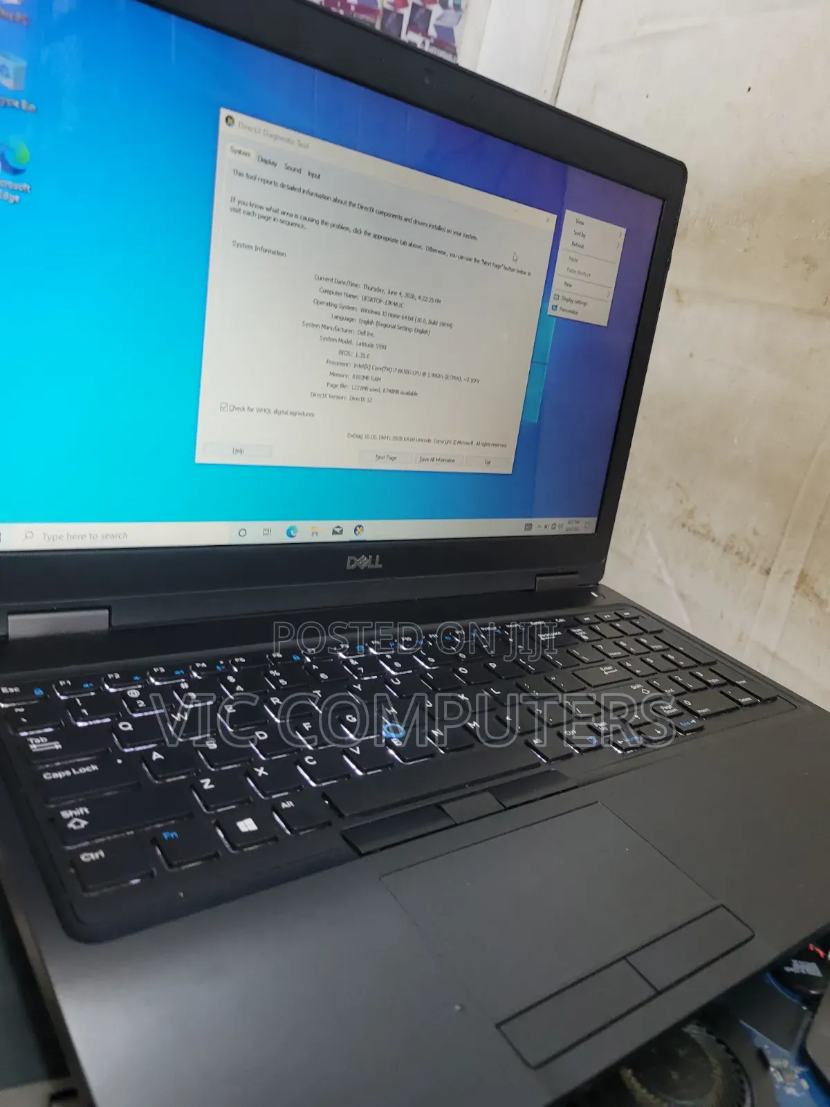 Laptop Dell Latitude 5590 8GB Intel Core i7 SSD 256GB