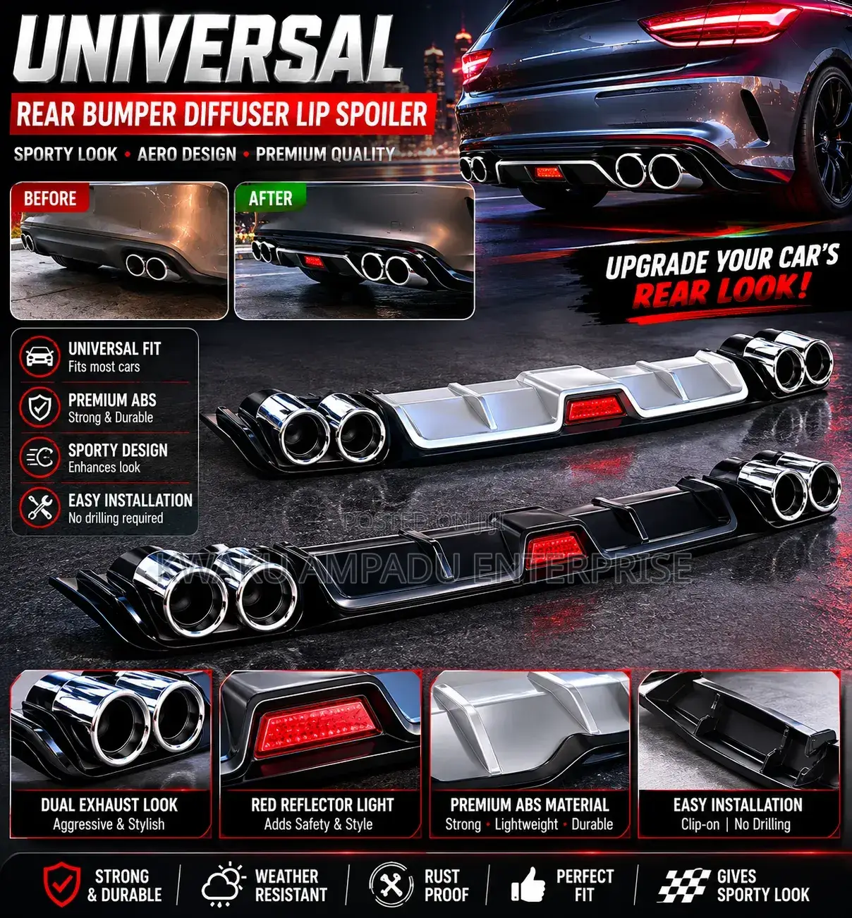 Universal Bumper Diffuser