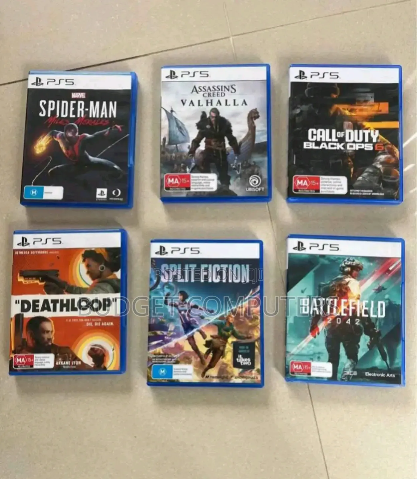 Ps5 With 9cd Games/ 10 Games Installed