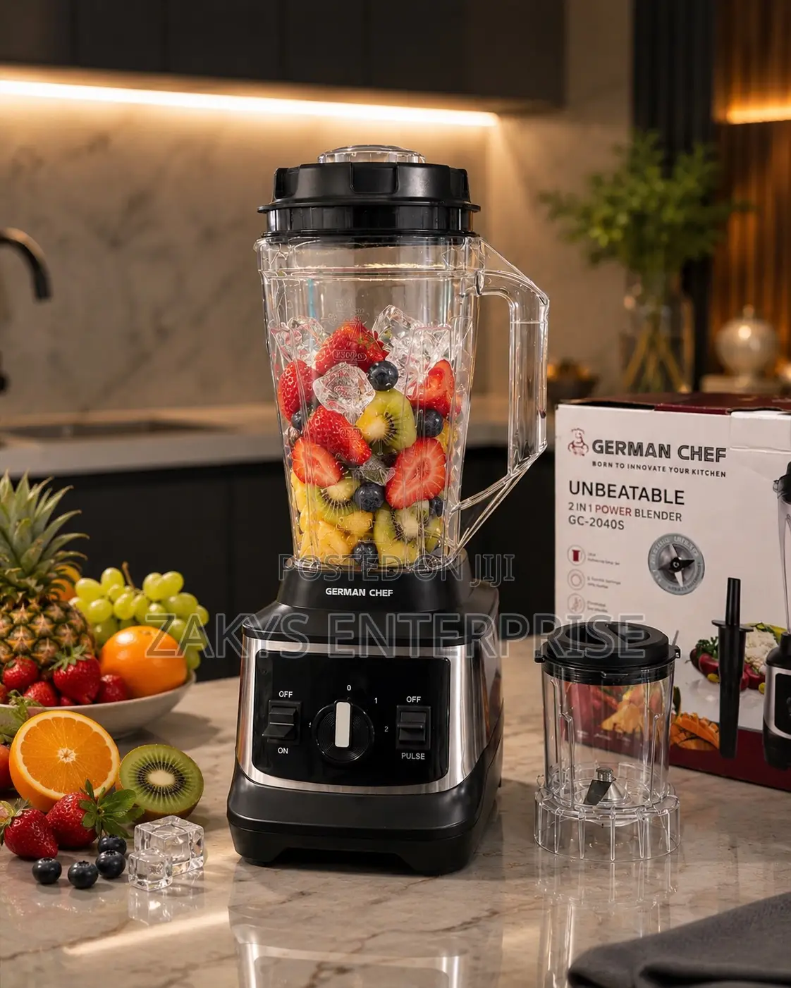 German Chef Commercial Blender 2in1