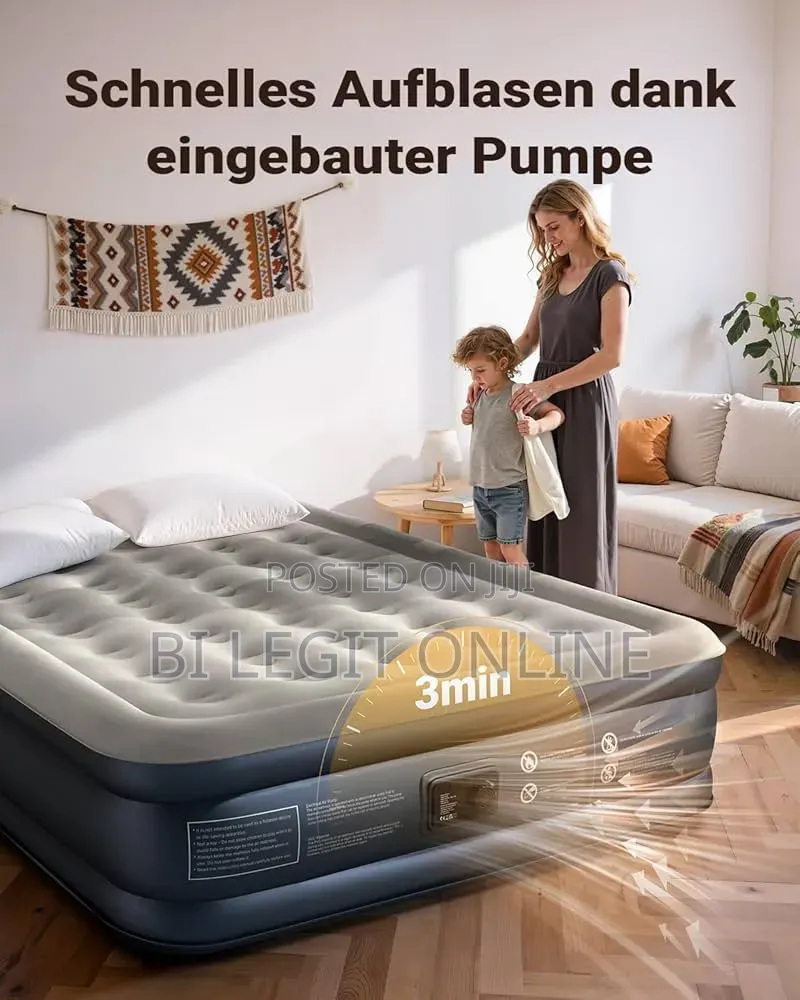 Queen Size Air Bed Mattress With Pump