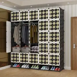 25 Cube Foldable Wardrobe Modern Storage Cabinet