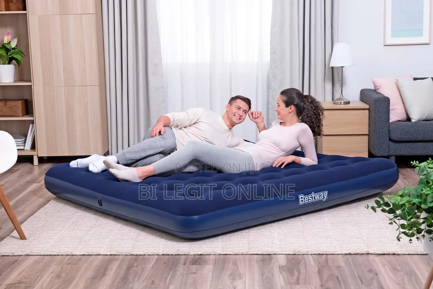 Double Size Air Bed Mattress + Free Pump