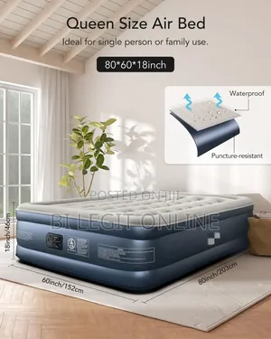 Queen Size Air Bed Mattress With Inbuilt Pump