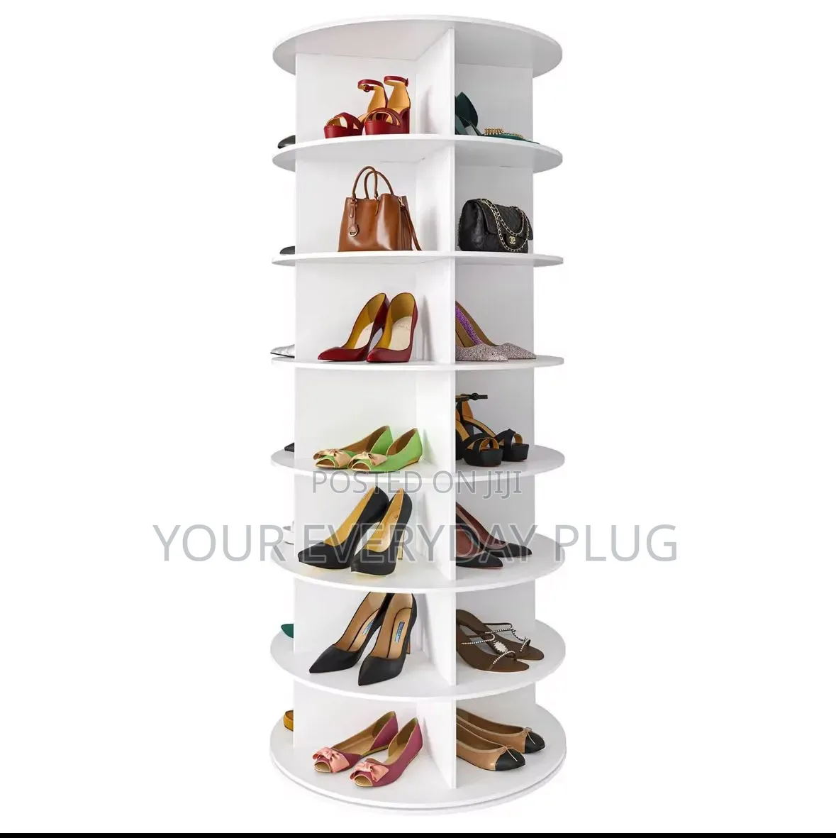 Rotating Shoe and Bags Rack