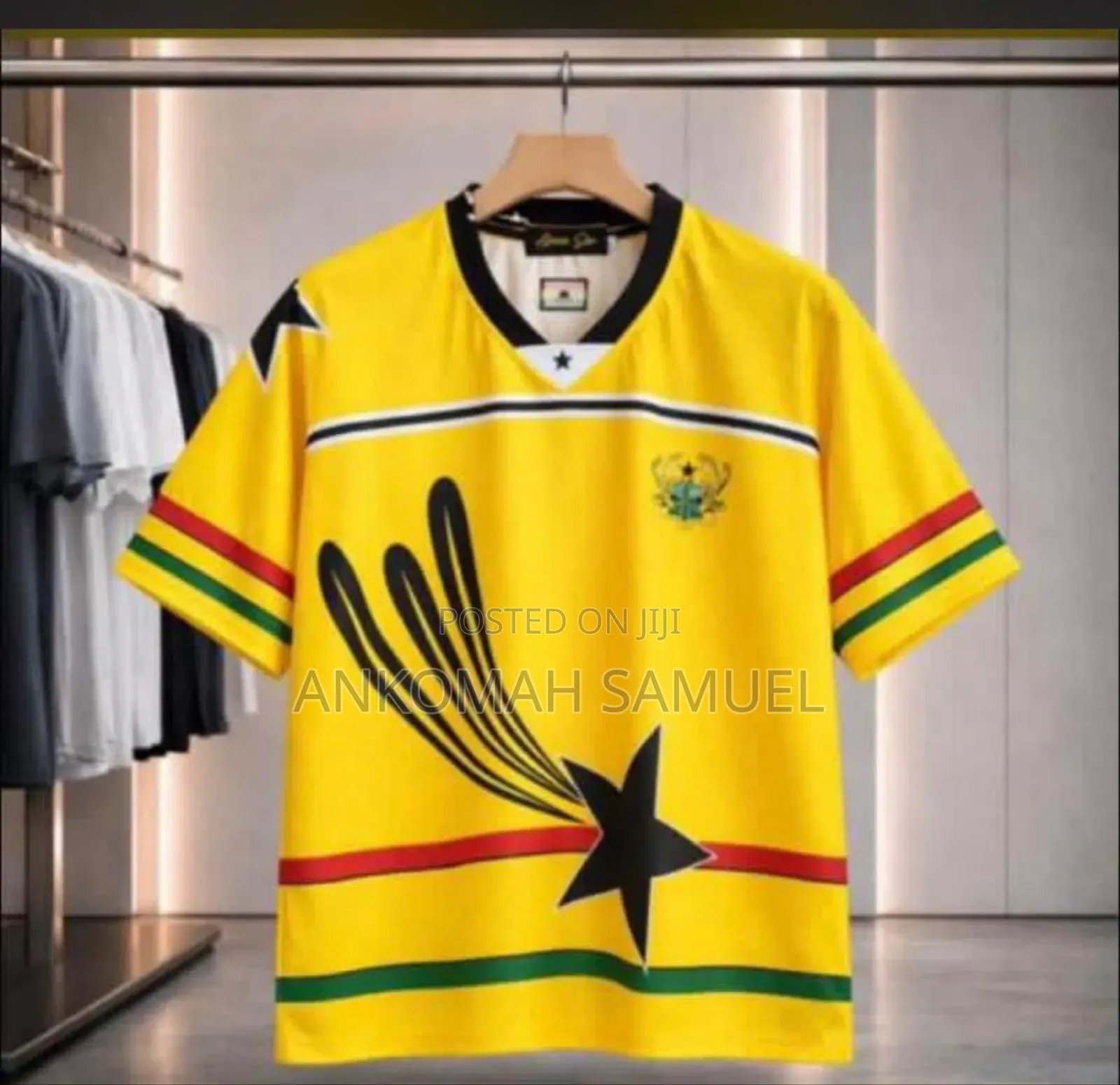 Ghana 90s Style Retro Jersey – Oversized Blokecore Fashion