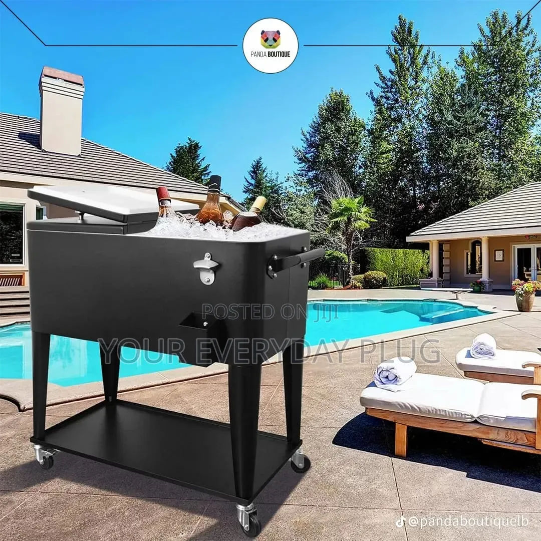 Portable Outdoor Cooler Cart