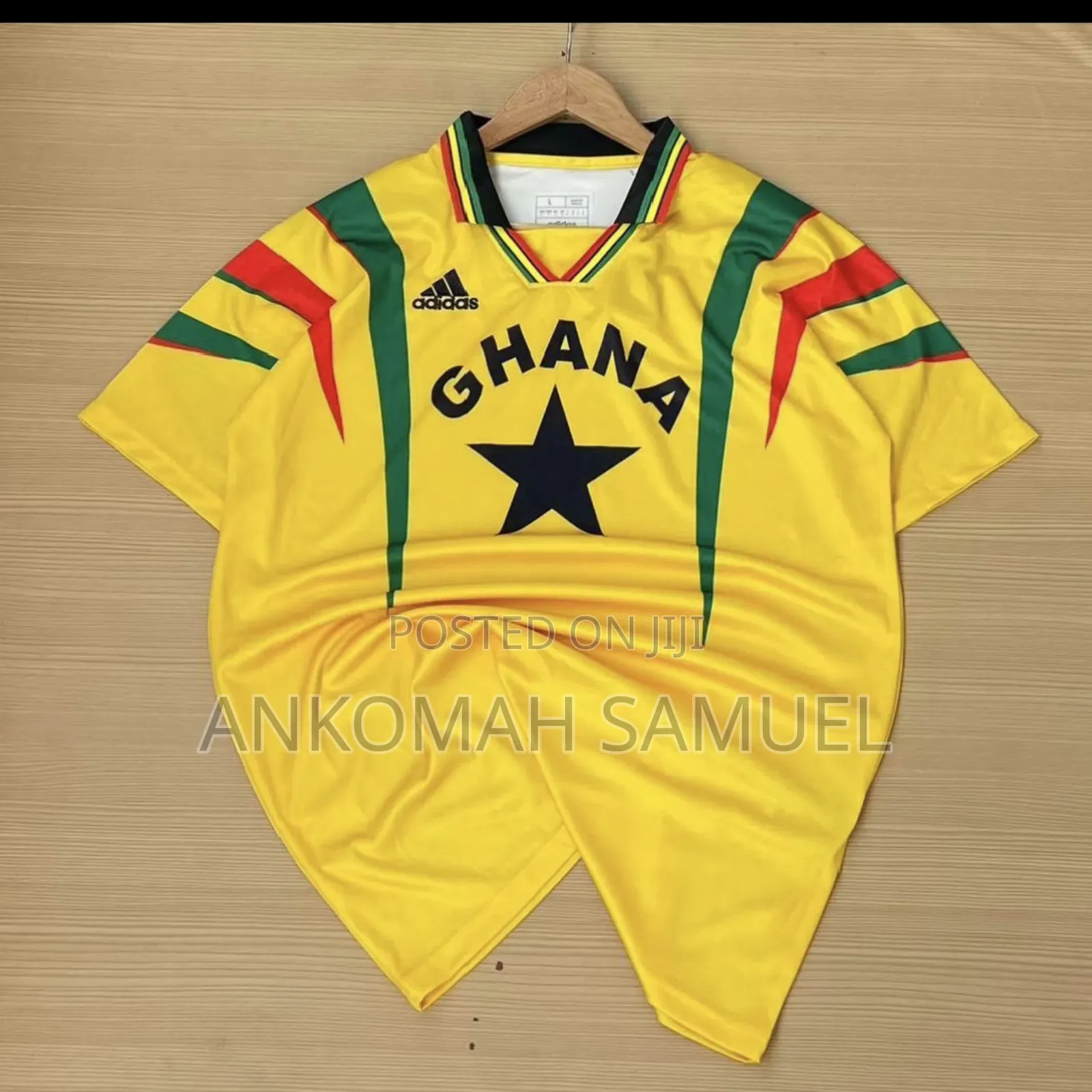 High-Quality Ghana Retro Soccer Jersey – Men Women