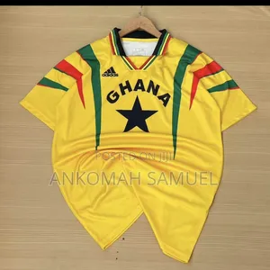 High-Quality Ghana Retro Soccer Jersey – Men Women
