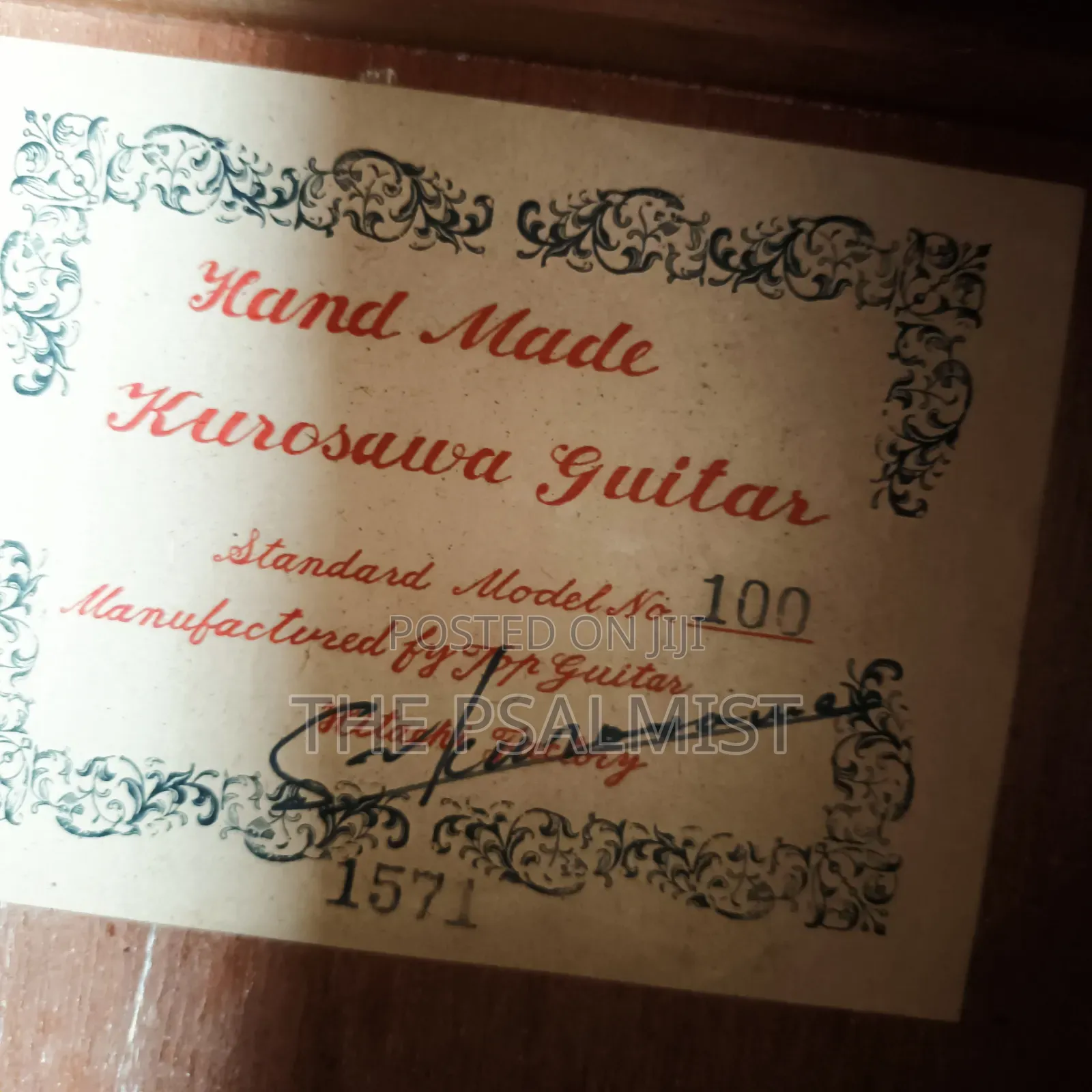Kurosawa Classical Guitar in Hard Case