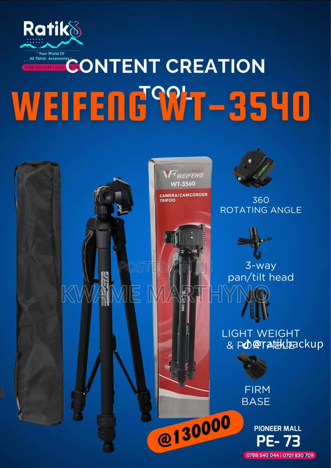 Weifeng Wt 3560 Tripod