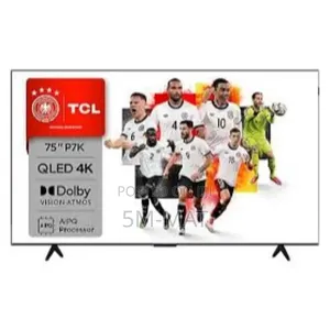 Qled TCL 75p7k Uhd Aipq Processor Smart TV DVB-T2 Dolby Atmos Black