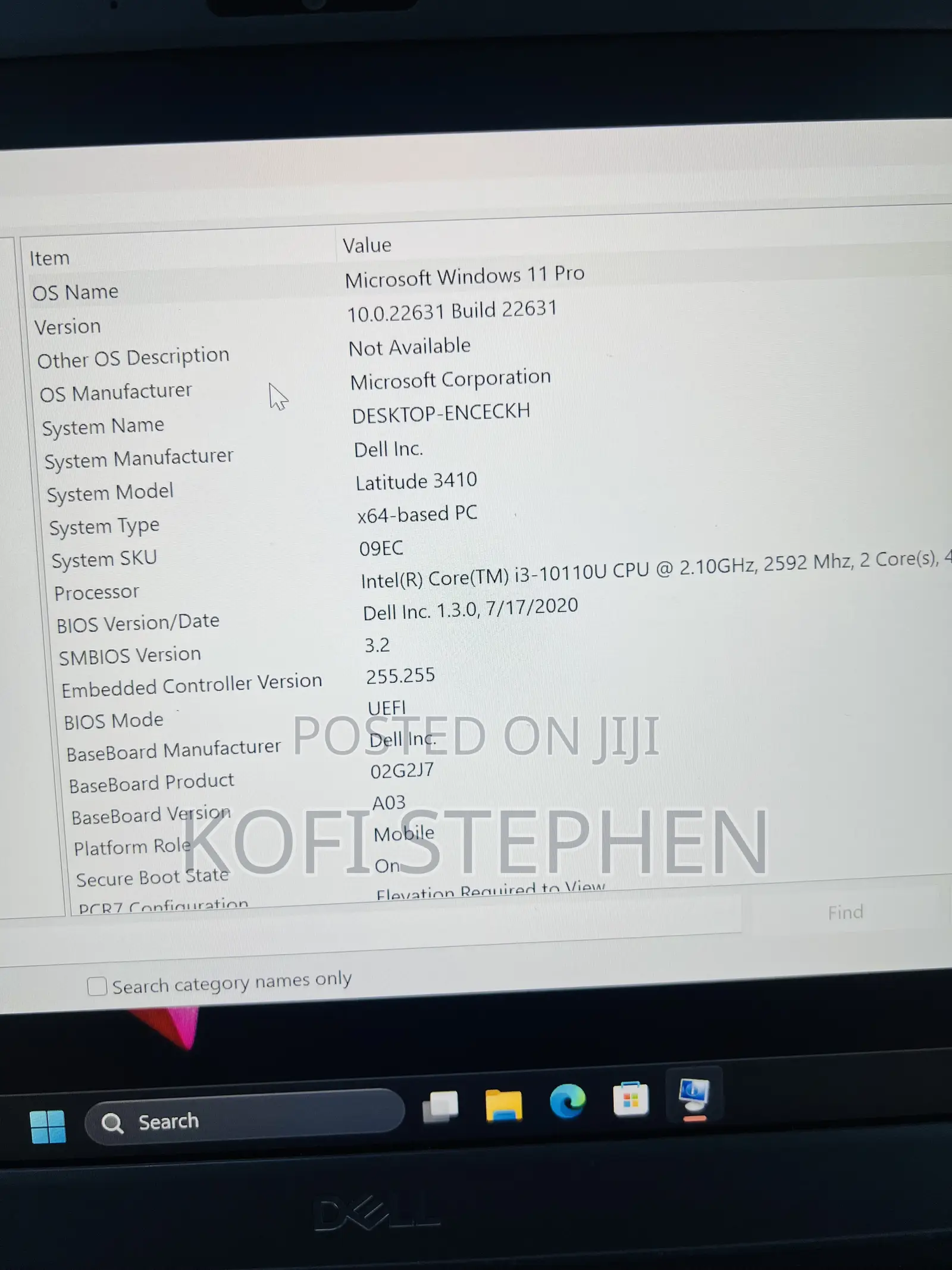 Laptop Dell Latitude 3410 8GB Intel Core i3 SSD 128GB