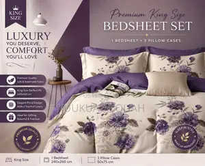 1 Kingsize Bedsheet 3 Pillow Cases