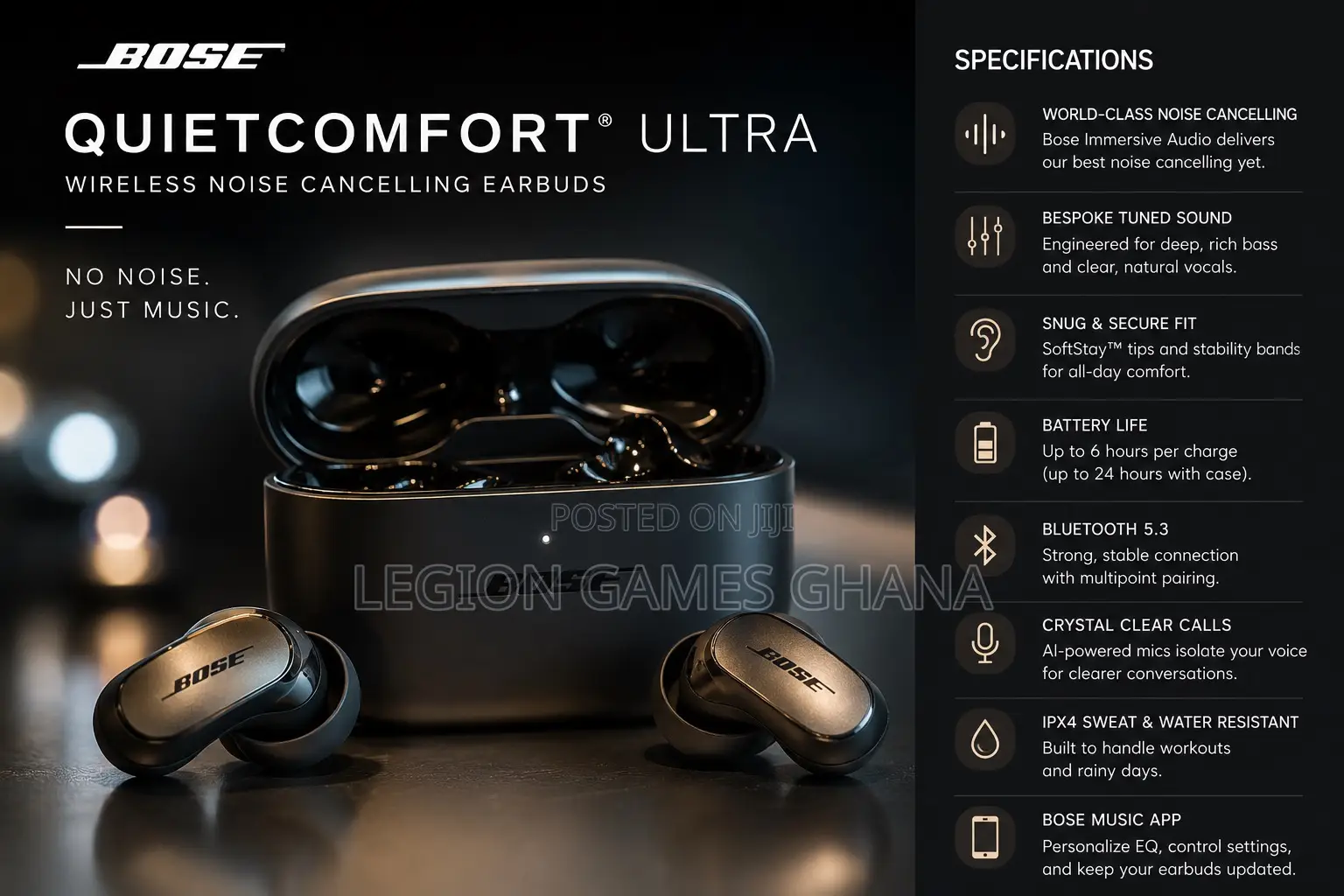 Bose Quiet Comfort Ultra Wireless Noise Cancelling Earbuds