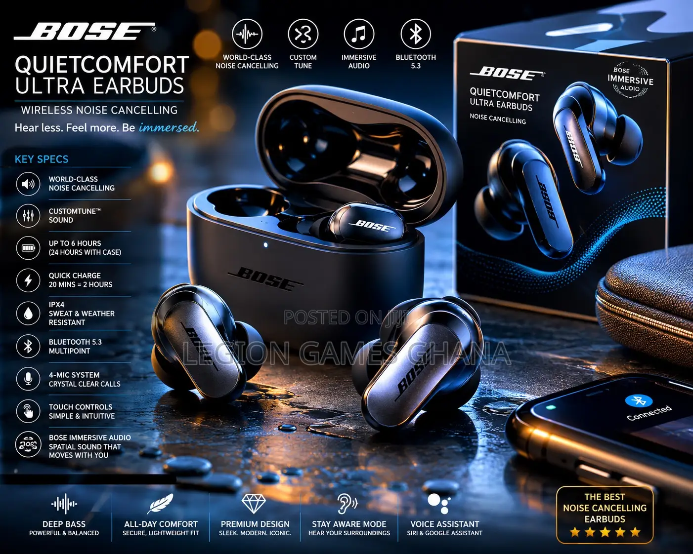 Bose Quiet Comfort Ultra Wireless Noise Cancelling Earbuds