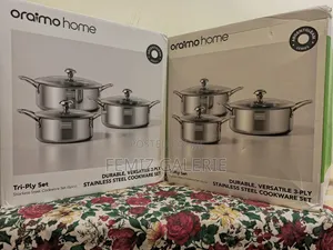 Tri-Ply Set Durable Versatile Stainless Steel Cookware Set-6pcs