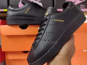 Adidas Originals Topanga Clean "Triple Black" Gold Foil