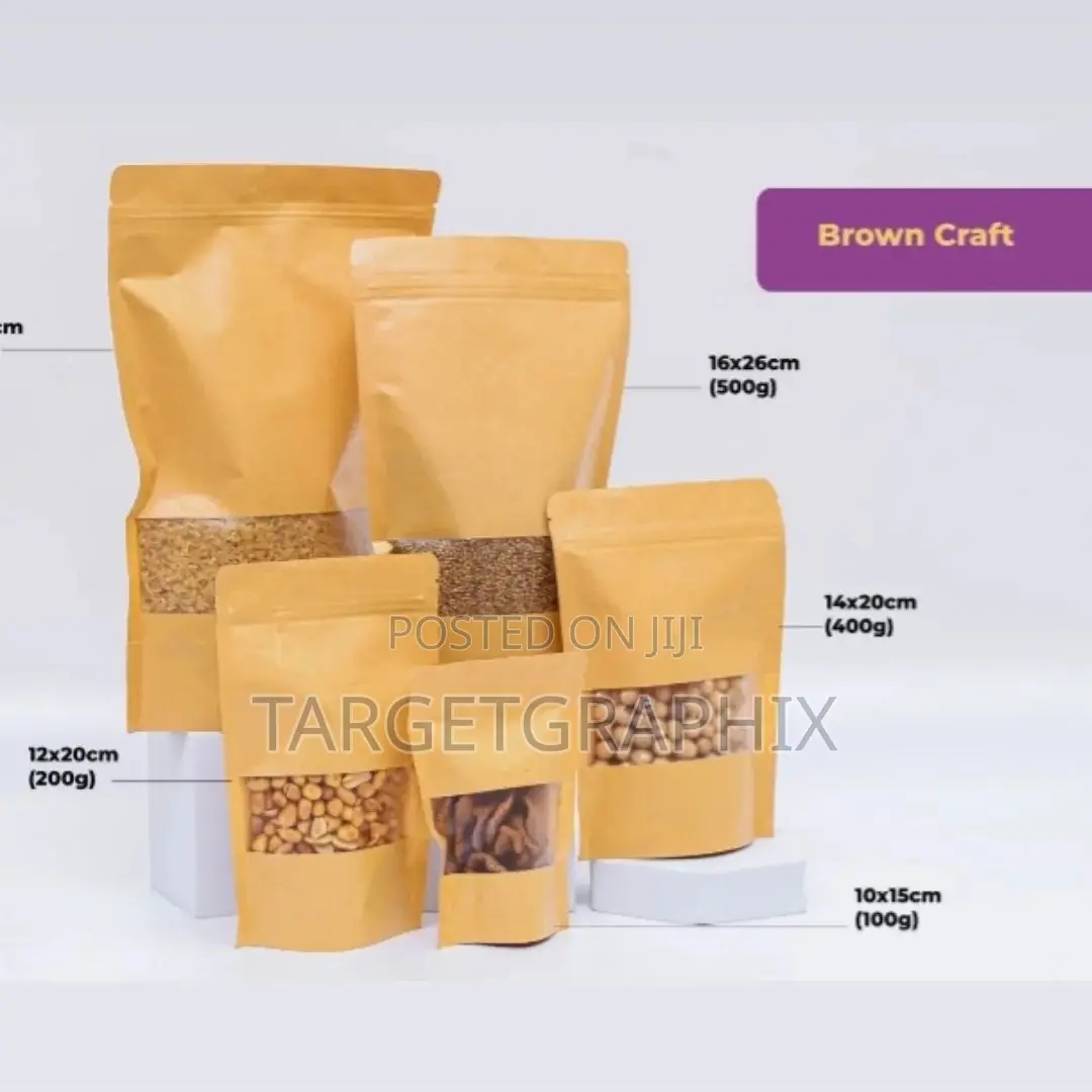 Kraft Window Pouches
