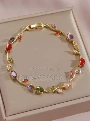 Floral Crystal Bracelet