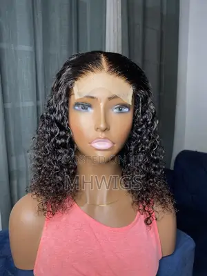 Human Hair Wet Curls 12 Inches -Black