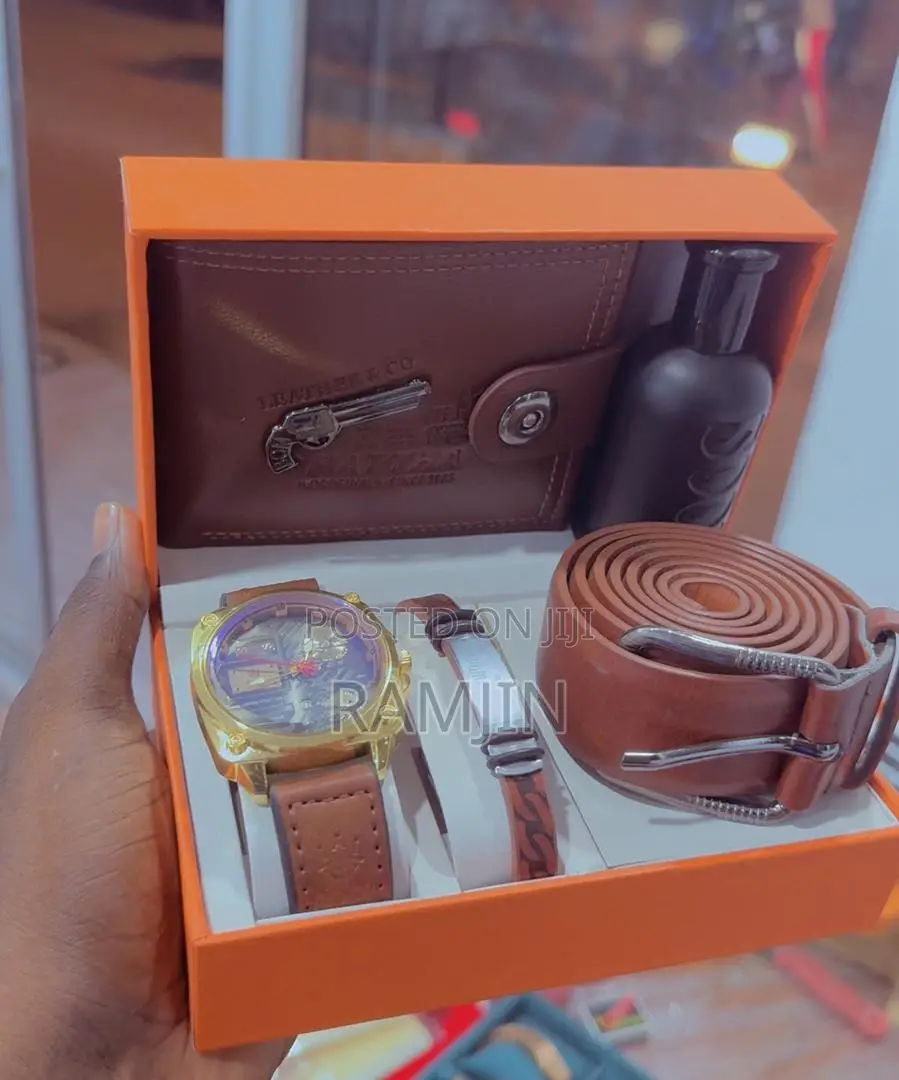 Men's Watches + Bracelet, Belt, Wallet, Fragrance Set