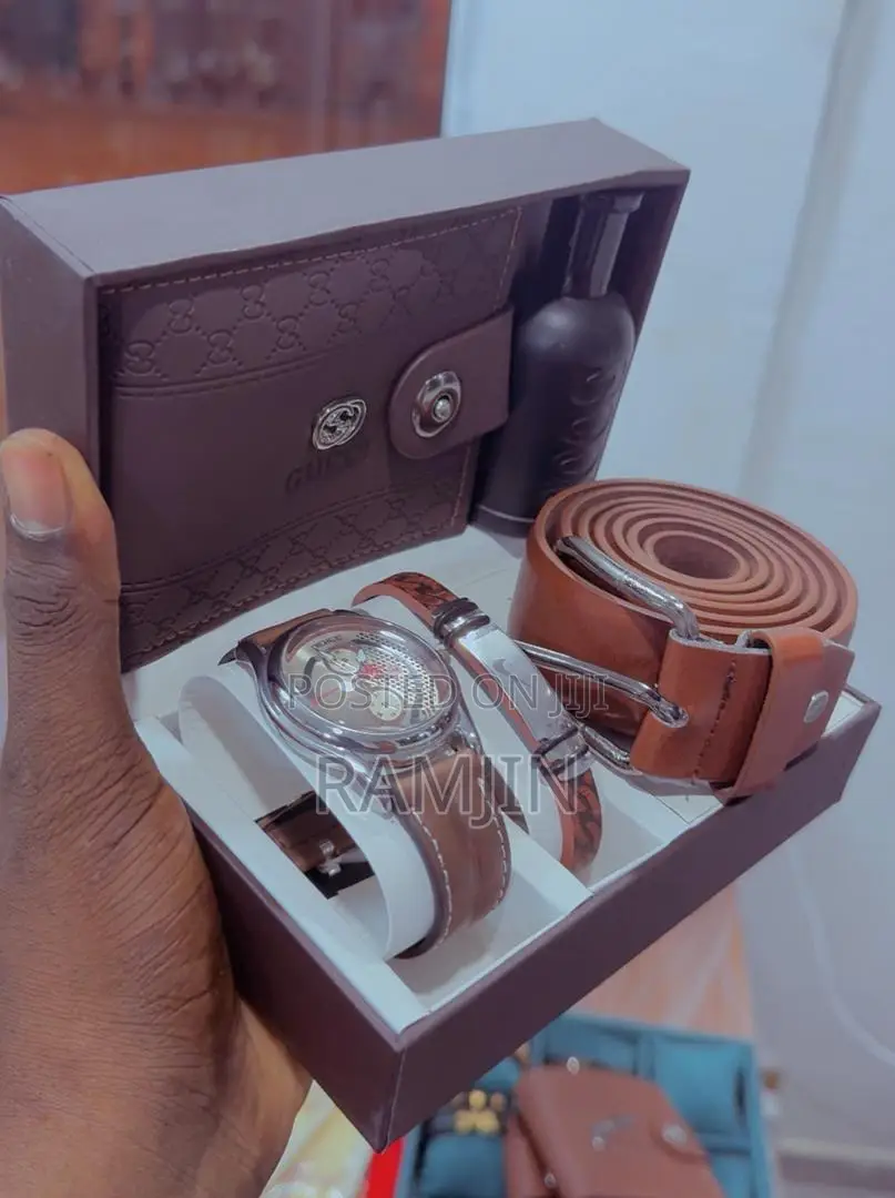 Men's Watches + Bracelet, Belt, Wallet, Fragrance Set