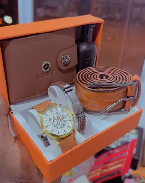 Men's Watches + Bracelet, Belt, Wallet, Fragrance Set