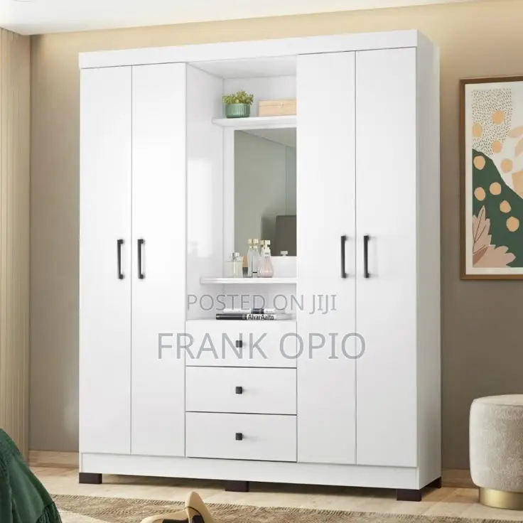 Modern 4-in 1 Wardrobe With Dressing Mirror and Drawers