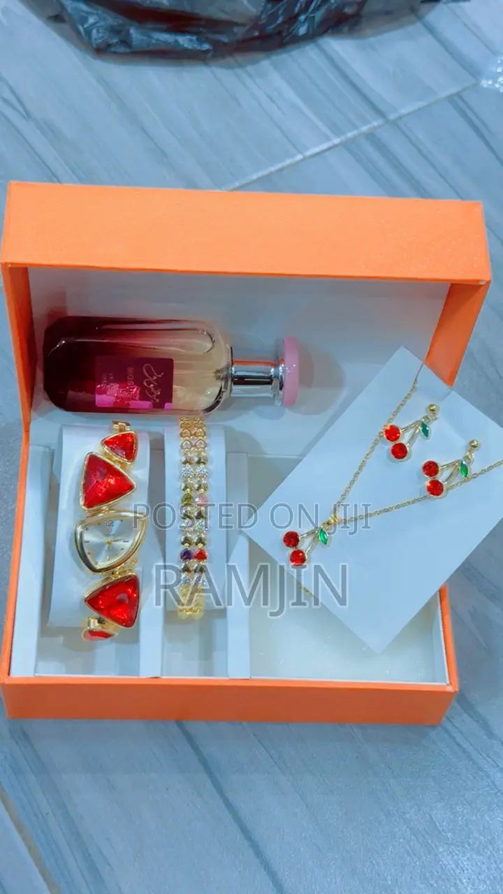 Lady's Watches + Bracelet, Necklace Pendant, Fragrance Set