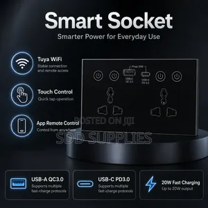 Alexa British Standard Double Wifi Smart Socket Usb+ Type C