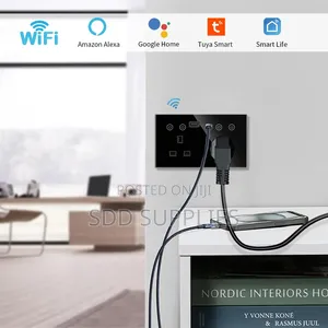 Alexa British Standard Double Wifi Smart Socket Usb+ Type C